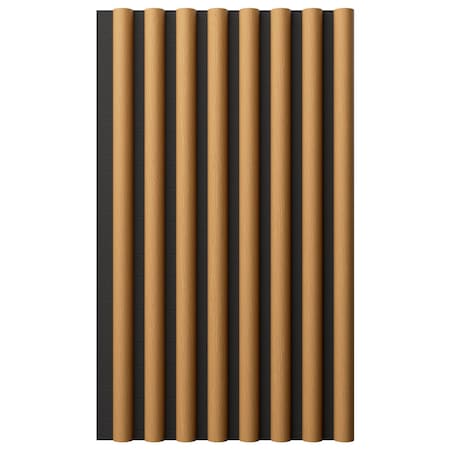 Ekena Millwork AcoustixPro Noise Cancelling Half Round Small Slat Wall Panel SWA0625X0500HRHM